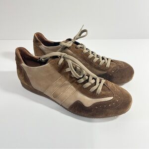 Paul Green Munchen Womens Brown Suede Sneakers Sz 6 Casual Retro Style Trainers